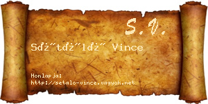 Sétáló Vince névjegykártya